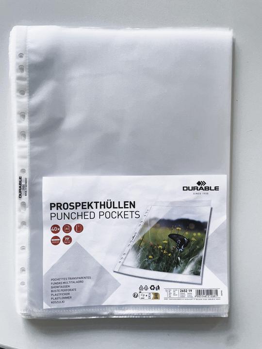 Produktbild Durable Klarsichthülle (A4, 40 x)