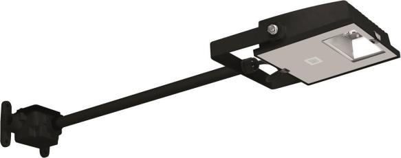 Produktbild Spittler LED-Fluter Guell Zero Kit 06124980 15W 1480lm 4K symm. m.Ausleger 0,5m sw (1480 lm, IP66)