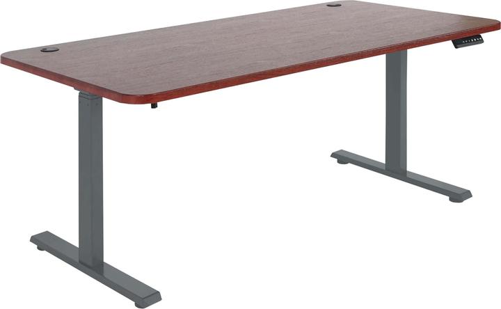 Produktbild Swisshandel24 Schreibtisch, Computertisch, elektrisch höhenverstellbar 160x80cm 53kg Kirsch-Dekor, anthrazit-gra (160 x 80 x 121 cm)