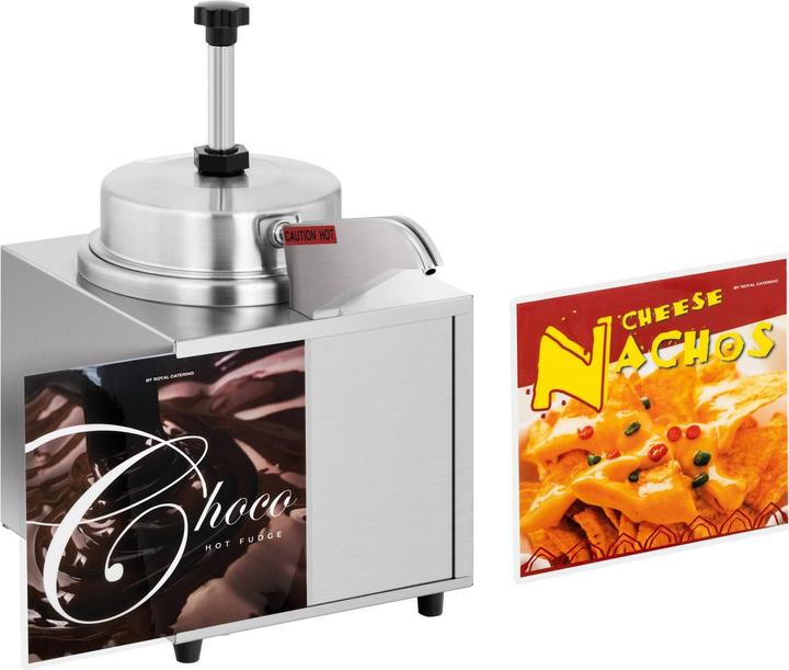 Actual product image Royal Catering Saucenspender Edelstahl Sossen Spender NachoKäse Spender Schokoladenspender 4,5 l