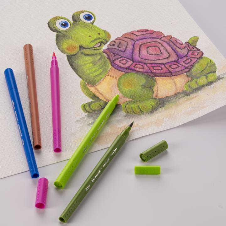 Produktbild Bruynzeel Fineliner Pinselstifte (12x)