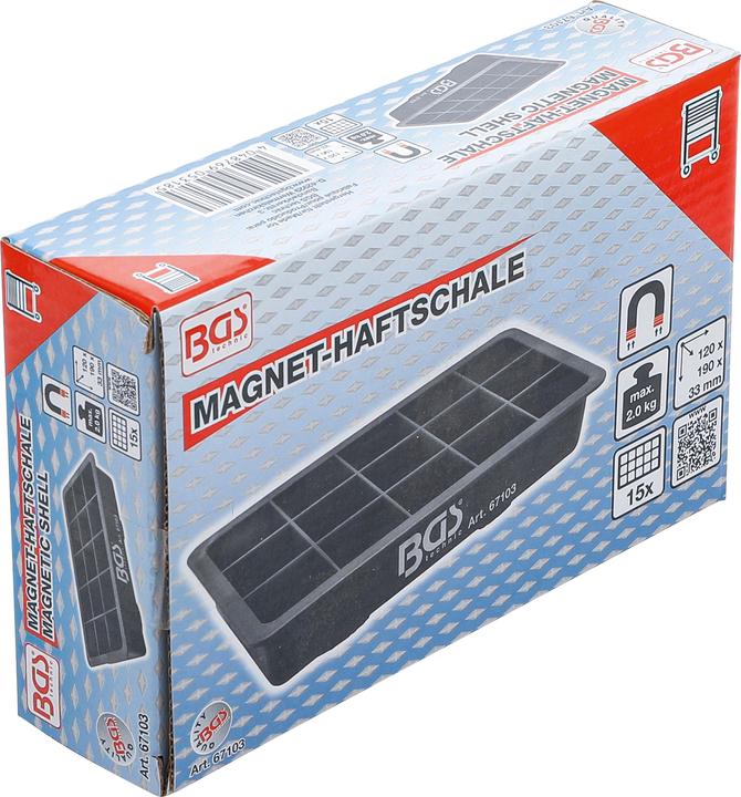 Actual product image BGS Magnetic Shell 15 Compartments 120 x 190 mm