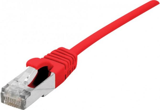 Produktbild Dexlan Patchkabel Cat. 6A, S/FTP (PiMF), ultradünn, halogenfrei, mit Rastnasenschutz, rot, 3.0 m (S/FTP, CAT6a, 3 m)