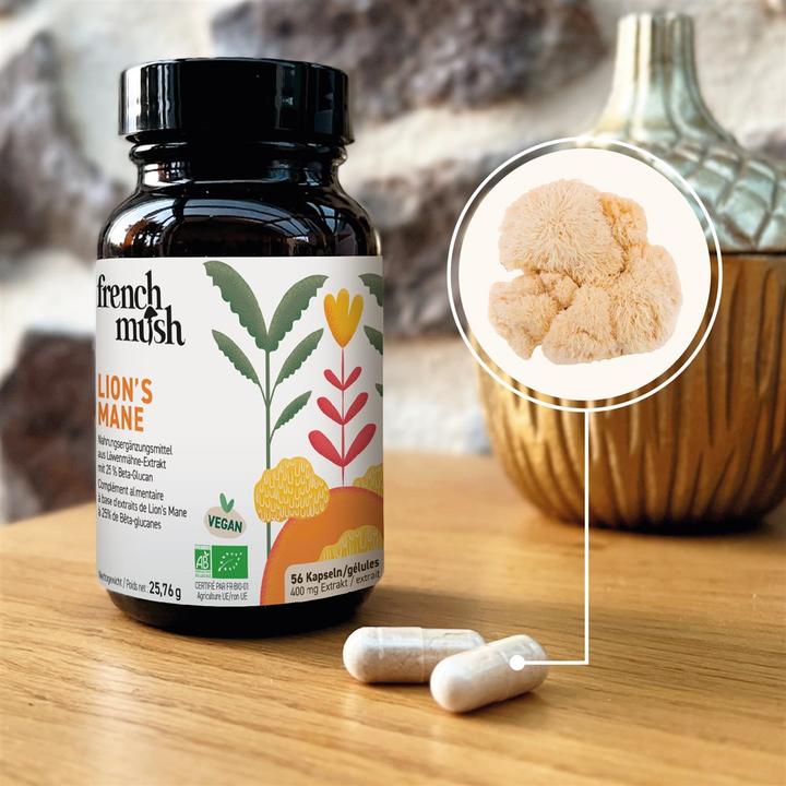 Produktbild French mush Lion's Mane (56 Stück, Kapseln, 25.76 g)