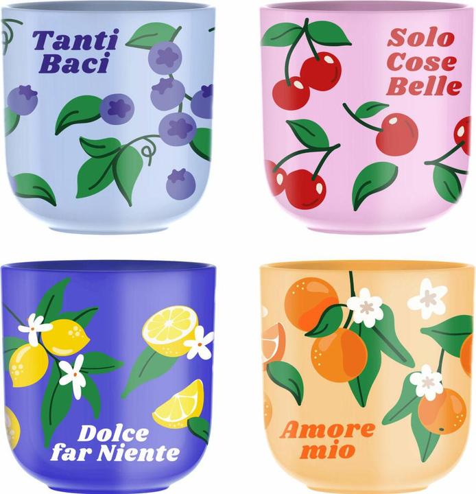 Actual product image Bialetti Mercato Della Frutta espresso mug (90 ml, 4x)