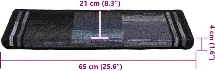 Produktbild vidaXL Treppenmatte (65 x 21 cm)