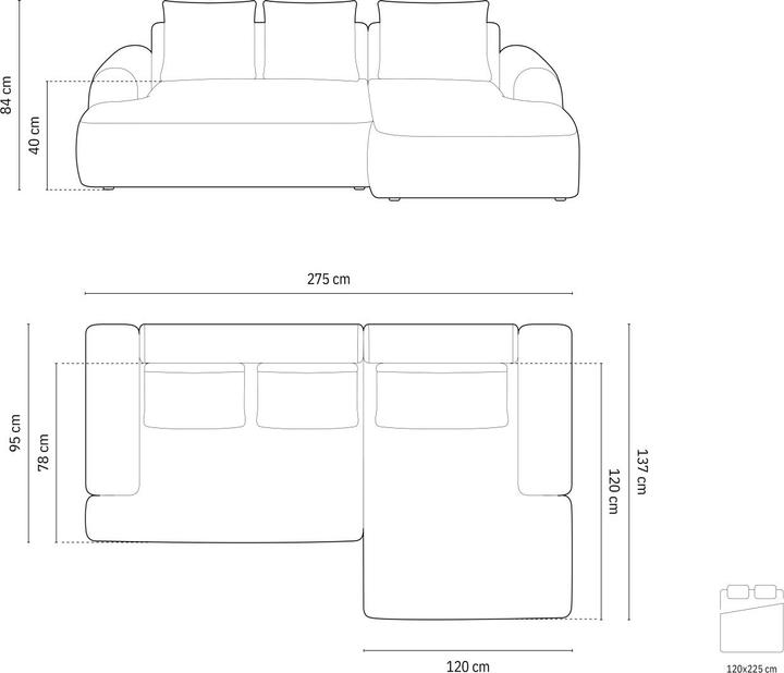 Produktbild Cosmopolitan Design Calma (Ecksofa)