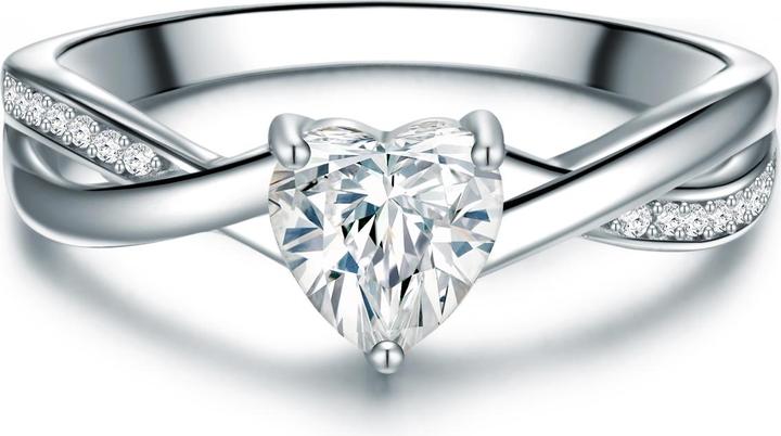 Immagine prodotto Trilani Cuore da donna in argento sterling con zirconi - 32312 (60, 925 Argento)