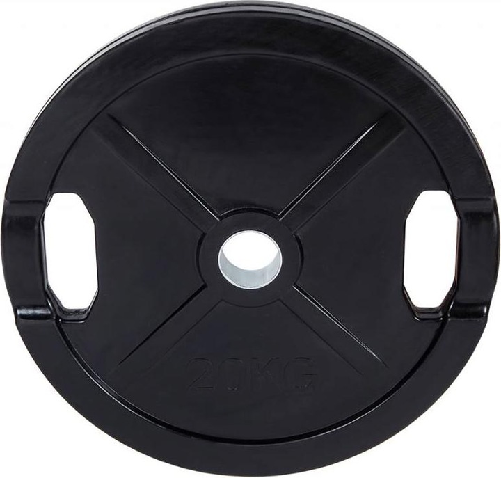 Actual product image Fitcom Rubberised Olympia weight plate (1 x 20 kg)