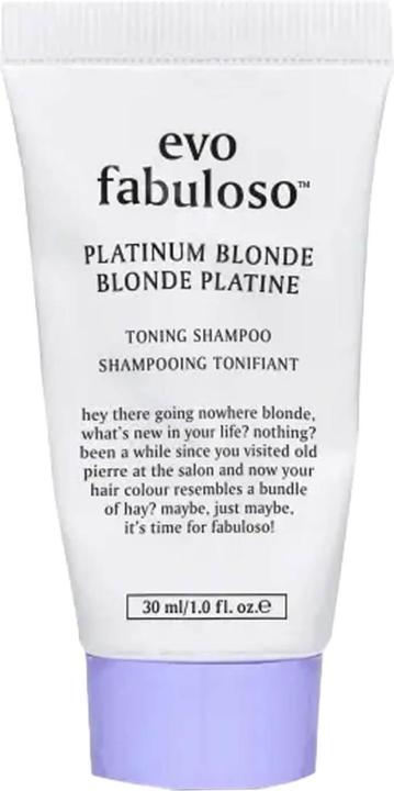 Image du produit Evo Fabuloso - Shampooing tonifiant pour blond platine (30 ml)