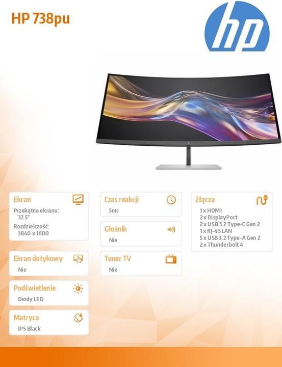 Immagine prodotto HP Series 7 Pro 738pu (3840 x 1600 pixel, 37.50")