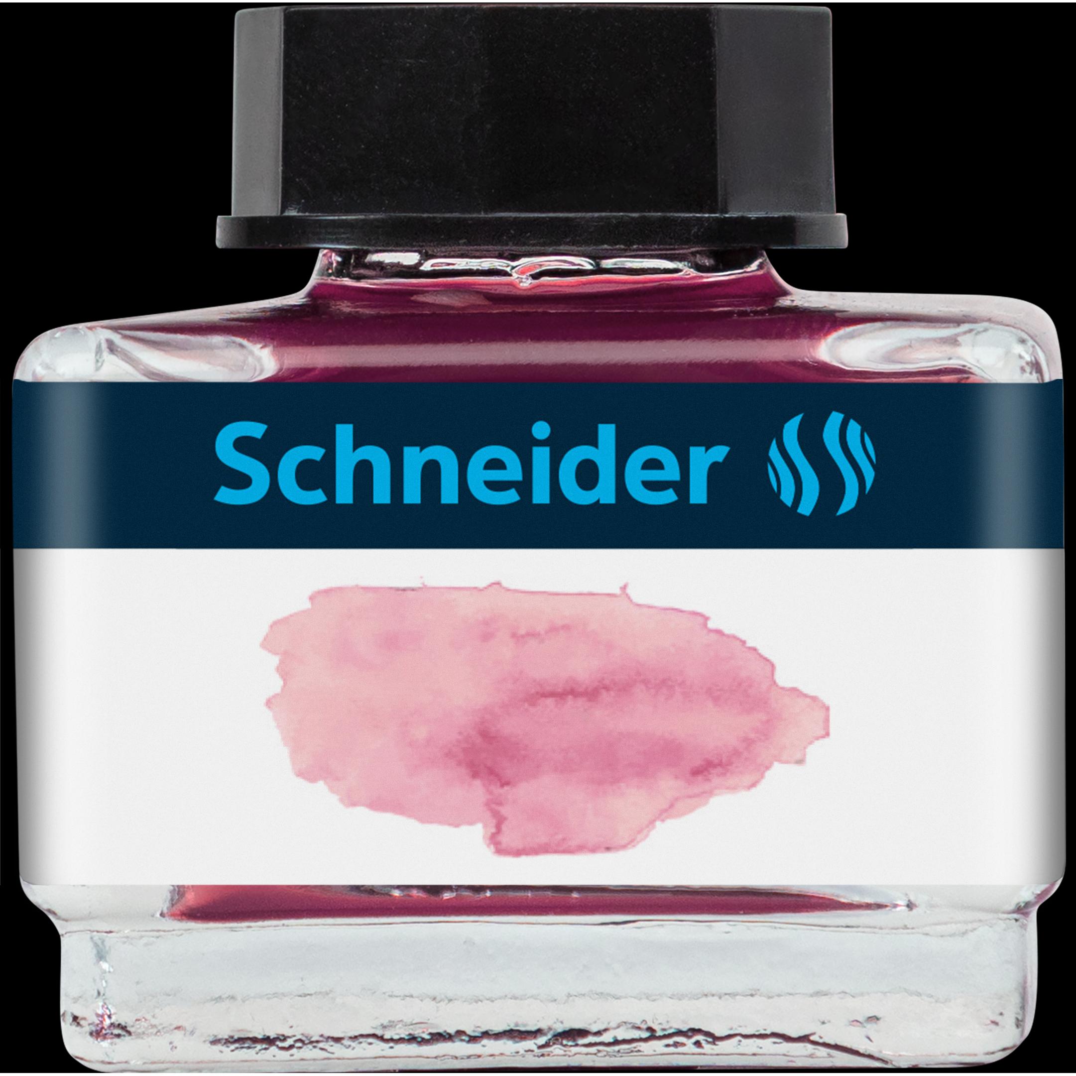 Schneider, Ersatzpatrone, Tintenglas 15ml Pastell rose (Nachfülleinheit, Rosa)