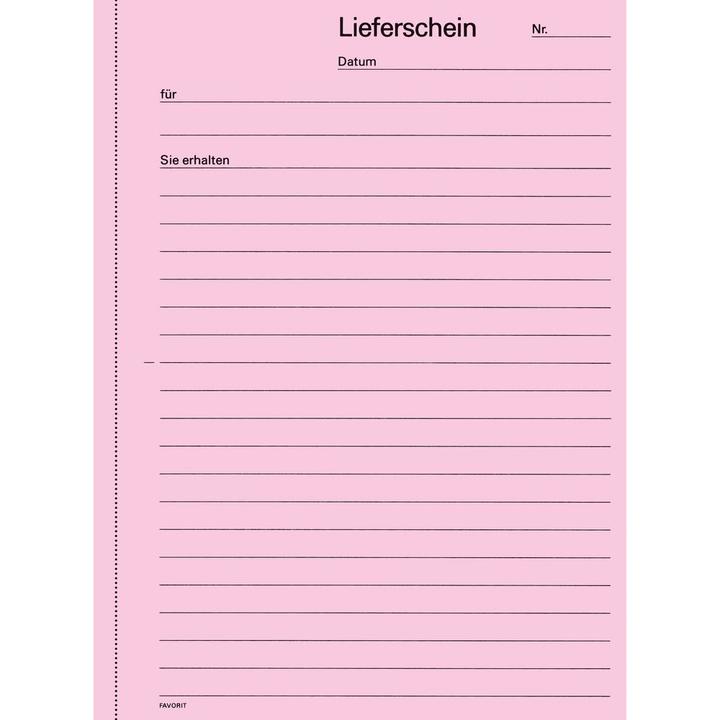 Produktbild Favorit Durchschreibebuch Lieferscheine mit Selbstdurchschreibepapier (100 x)