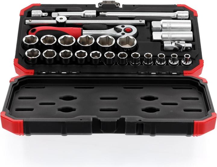 Produktbild Gedore Red red R59003026 Steckschlüssel-Satz 3/8" 6-24mm 26-teilig (18 mm, 11 mm, 12 mm, 20 mm, 19 mm, 15 mm, 13 mm, 6 mm, 21 mm, 7 mm, 14 mm, 8 mm, 10  mm, 23 mm, 22 mm, 17 mm, 9 mm, 16 mm, 24 mm)