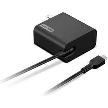 Lenovo 65W dual-port power adapter (65 W), Notebook Netzteil, Schwarz