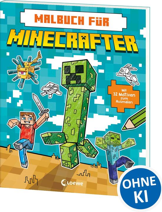 Produktbild Loewe Malbuch für Minecrafter