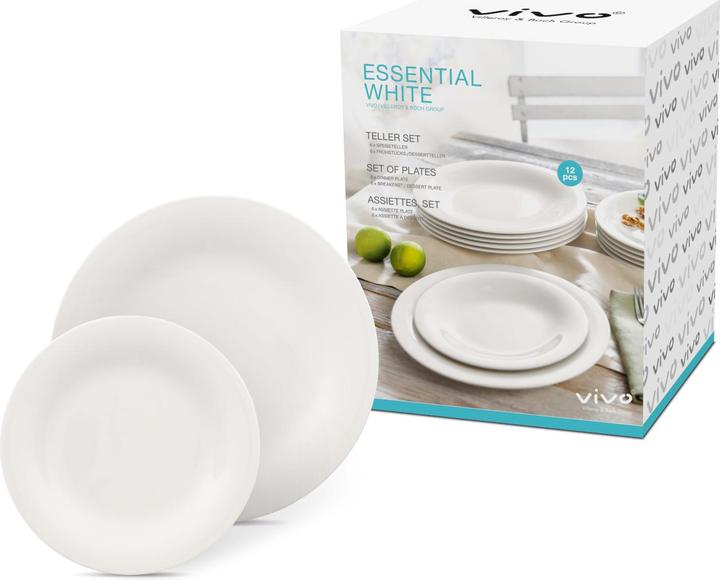 Produktbild Vivo by Villeroy & Boch Teller Set 12tlg. EC Essential White (12 Stück)