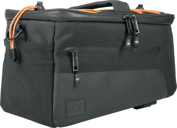 SKS Gepäckträgertasche Infinity Urban Trunkbag Klettstraps ohne Adapter schwarz (8 l, Gepäckträgertasche)