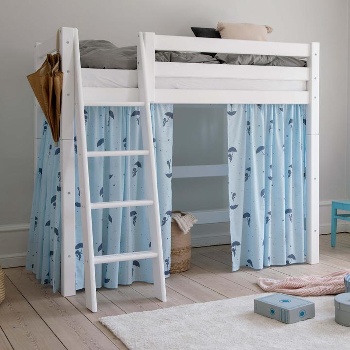 Actual product image Hoppekids Sandman (Ole Lukoie) Curtain for Medium Loft Bed, Blue