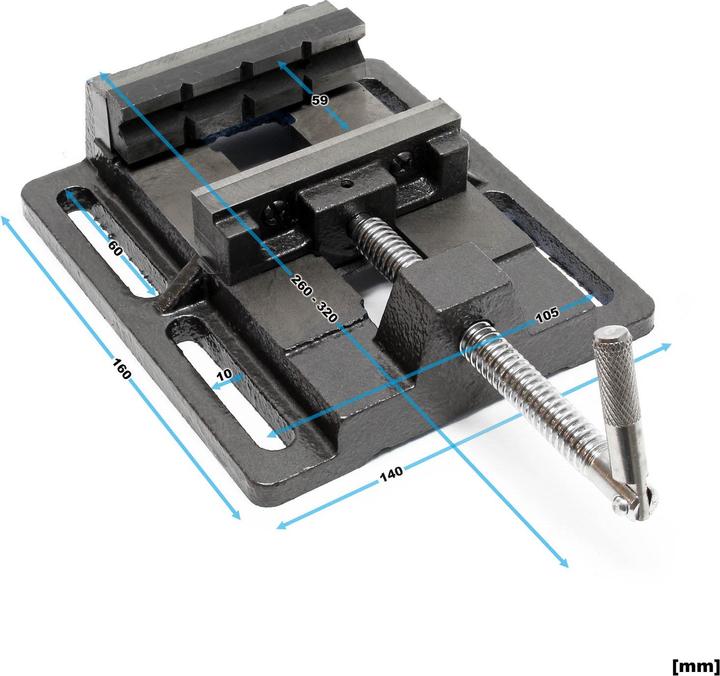 Immagine prodotto Wiltec Trapano a colonna con morsa da banco per la lavorazione del legno 75mm (75 mm)
