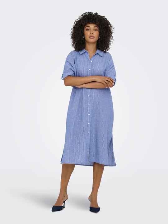 Actual product image JdY Locker geschnitten Hemdkragen Voluminöser Armschnitt Midikleid Kleid (XS)