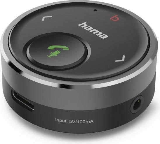Immagine prodotto Hama Ricevitore Bluetooth® per auto, spinotto da 3,5 mm, controllo vocale, funzionamento a mani libere (Ricevitore)