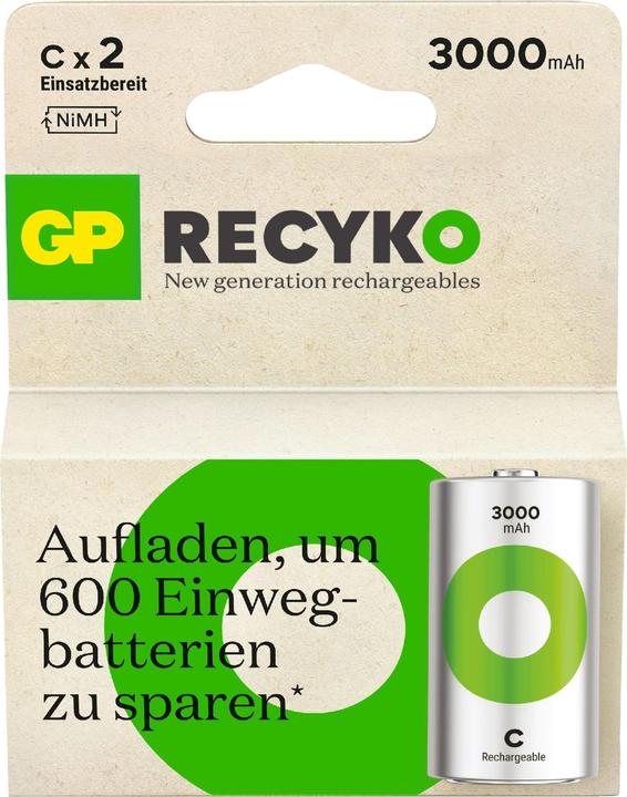 Image du produit GP Batteries Batteries rechargeables autres (2 pcs, C, 3000 mAh)