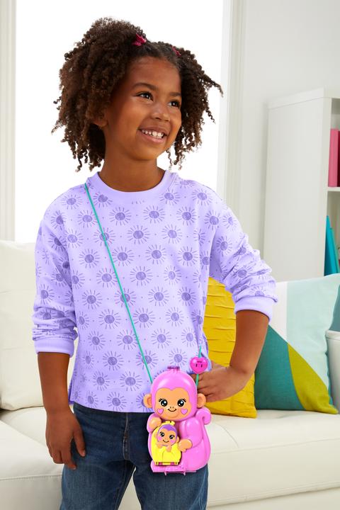 Productafbeelding Polly Pocket Speelset aap mama en baby