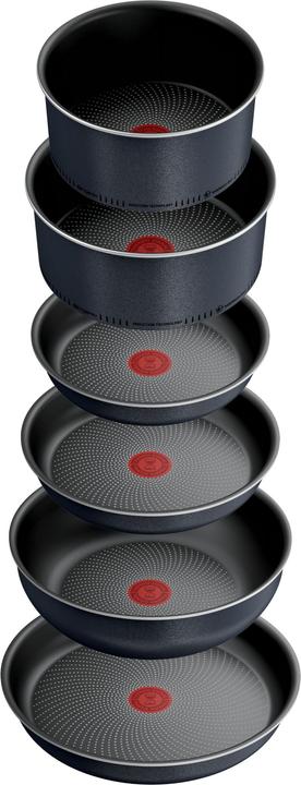 Productafbeelding Tefal Ingenio So Light Pannenset - 12-delig - Inductie (L7239223) (Koekenpan, Kookpotten en pannenset, Steelpan, Aluminium)