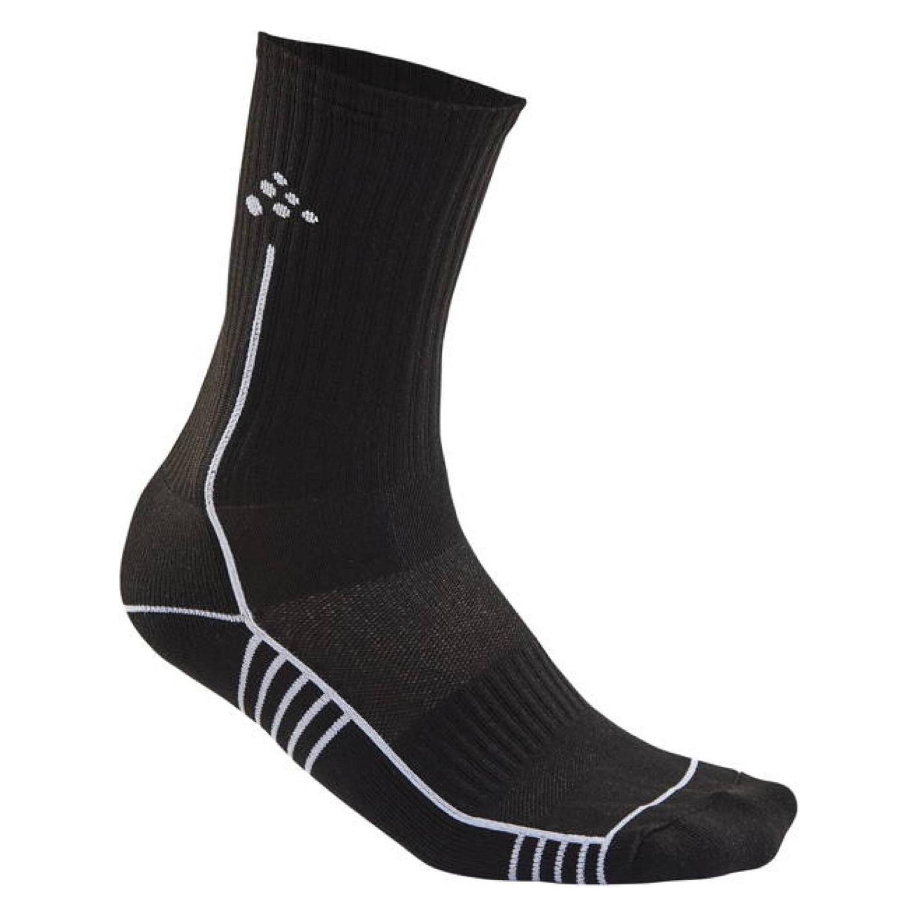 Craft, Damen, Sportsocken, Progress Mid Sock (31 - 33), Schwarz