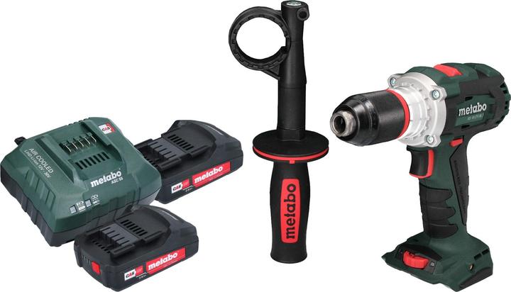 Produktbild Metabo BS 18 LTX BL I Akku Bohrschrauber 18 V 130 Nm Brushless + 2x Akku 2,0 Ah + Ladegerät