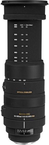 Produktbild Sigma 50-500mm, f/4.5-6.3 DG APO OS HSM, Canon (Canon EF, Vollformat)