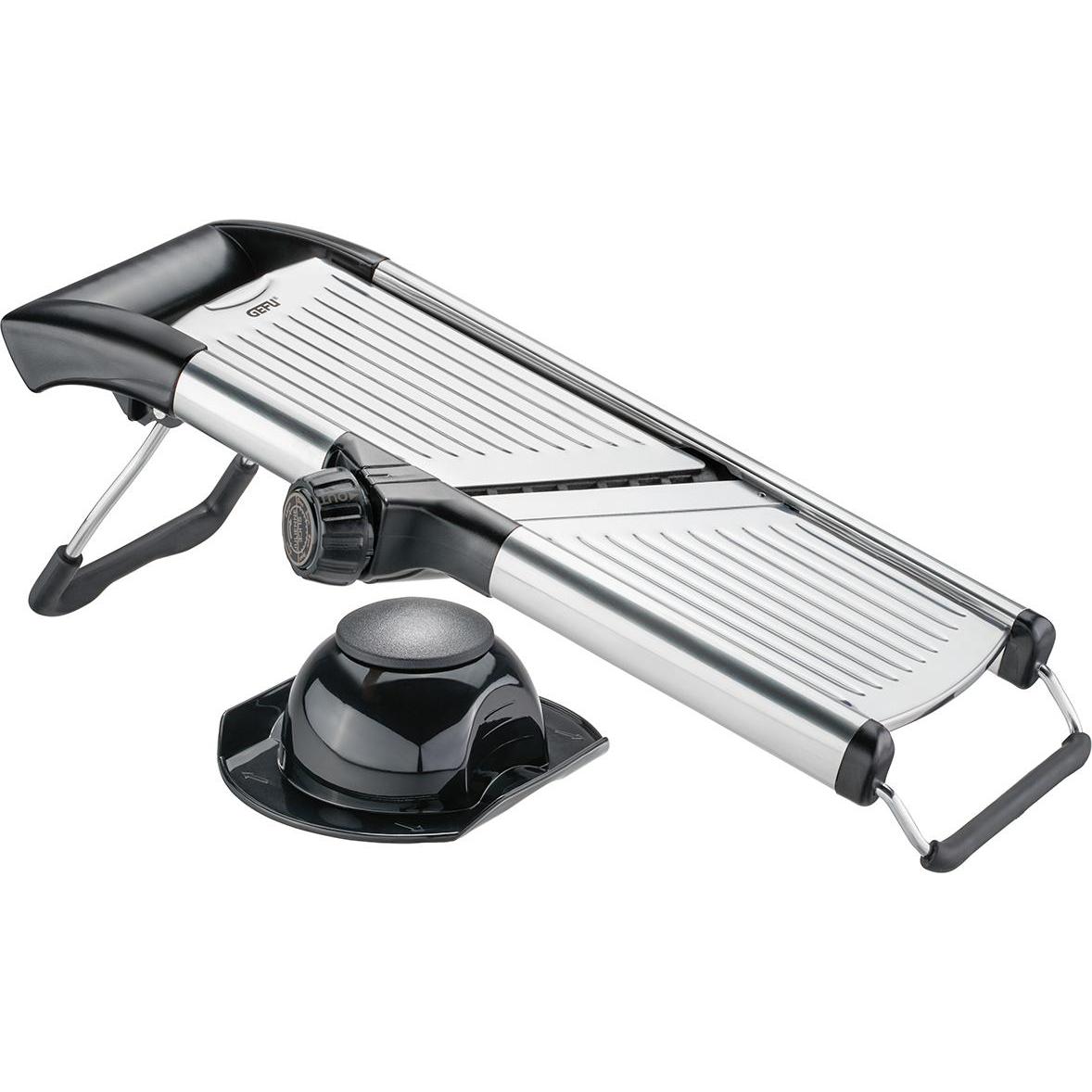 GEFU Gourmethobel Volari, Küchenreibe, Schwarz, Silber