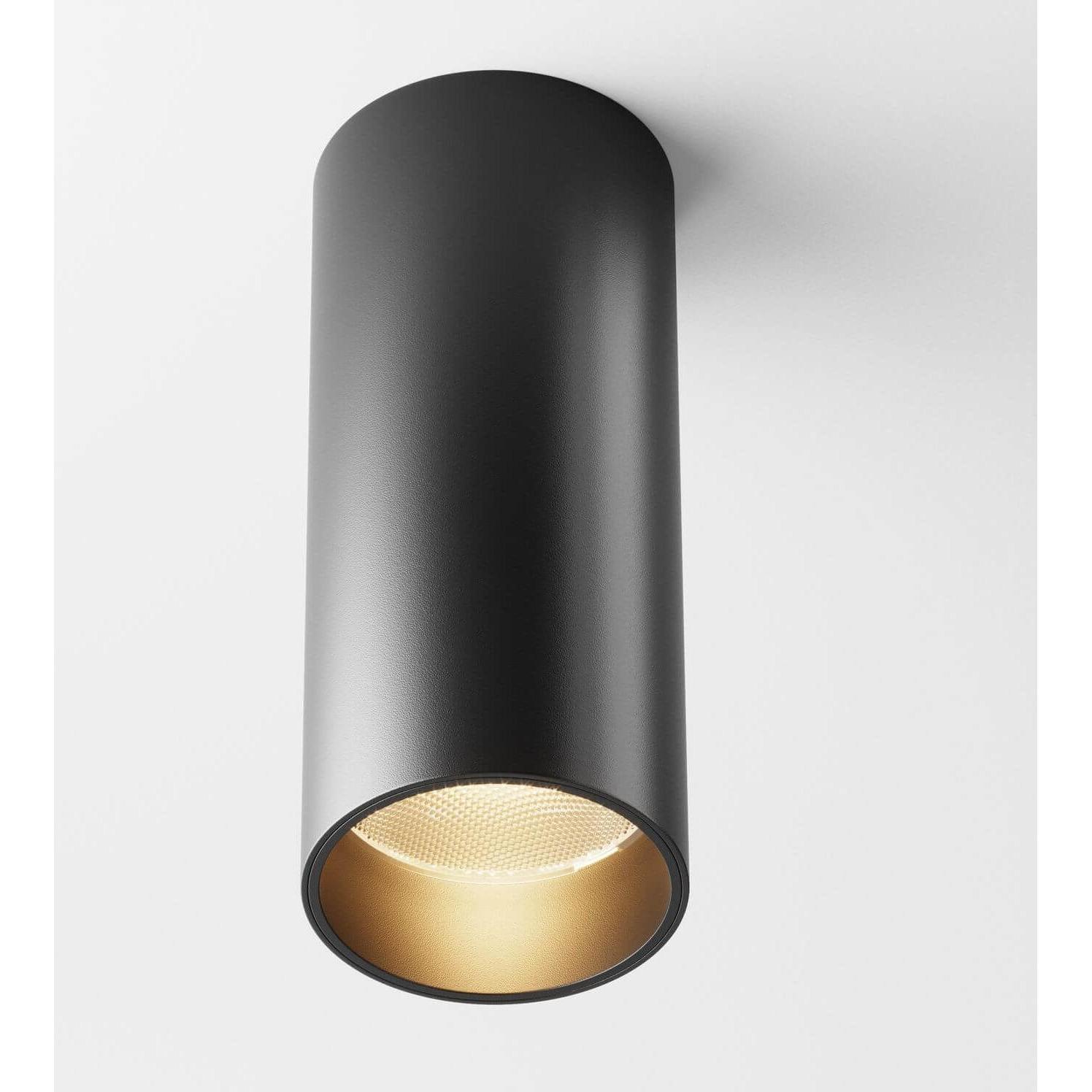 Thumbnail - Maytoni, Wandleuchte + Deckenleuchte, FOCUS LED Deckenleuchte, Deckenlampe 12W dimmbar 12,5cm Schwarz 3000K 90Ra Warmwei...