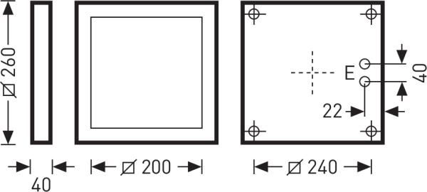 Produktbild Trilux TRIL LED-Wand- / Deckenleuchte (750 lm)