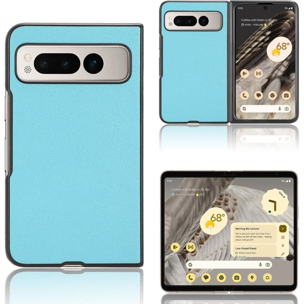 Thumbnail - Cover-Discount Google Pixel Fold - Klassische Schutzhülle hellblau (Google Pixel Fold), Smartphone Hülle, Blau