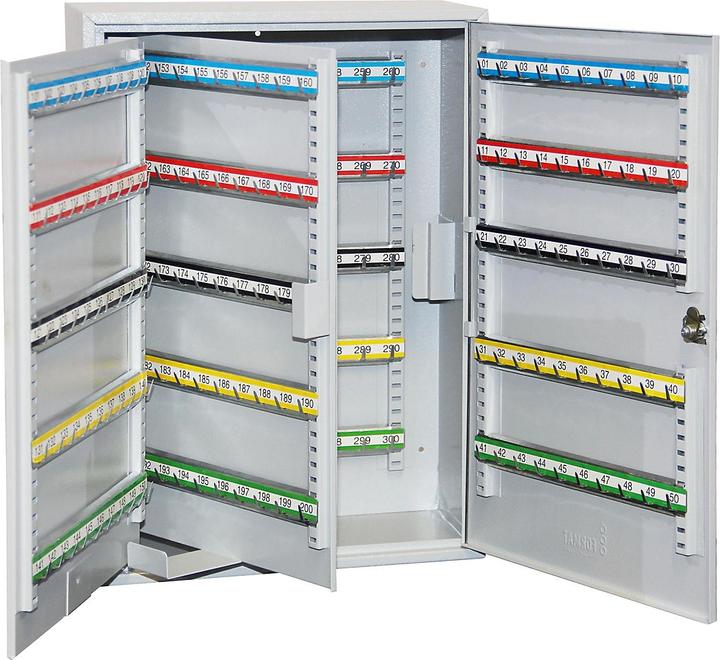 Actual product image Key cabinet S H550xW380xD205mm 1-door cylinder lock No. of hooks 300