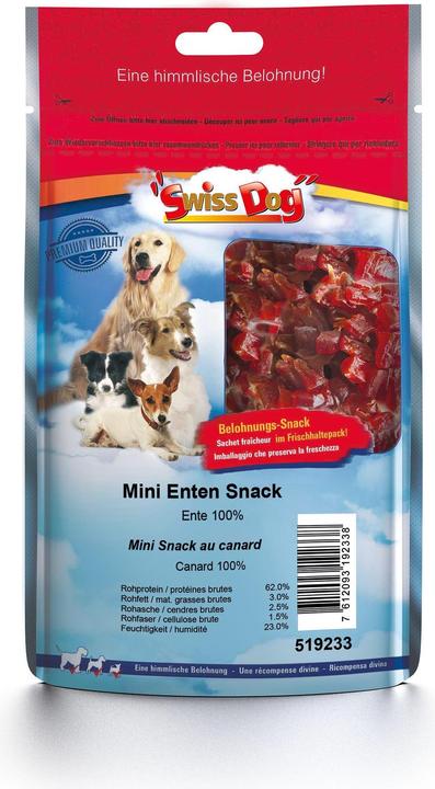 Actual product image SwissDog Mini Duck Snack (Junior, Adult, 1 pcs., 120 g)