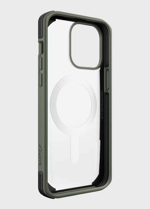 Immagine prodotto X-Doria Custodia Raptic Secure per iPhone 14 Pro con manicotto MagSafe verde blindato (Apple iPhone 14 Pro)