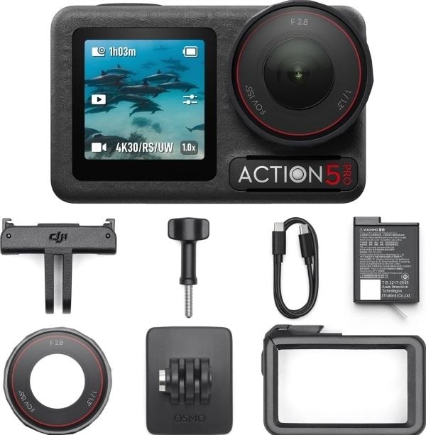 Image du produit DJI Osmo Action 5 Pro Standard Combo (120p, WiFi, Bluetooth)
