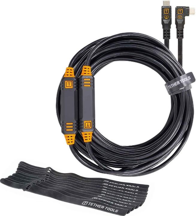 Image du produit Tether Tools LeverLock USB-C auf USB-C gerade schwarz 9,2m (9.20 m, USB 3.2 Gen 2)