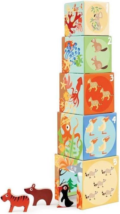 Produktbild Scratch Pyramide mit 3 Holztieren