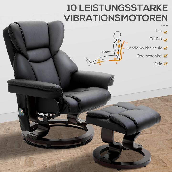 Image du produit Homcom Fauteuil de massage avec fonction de couchage