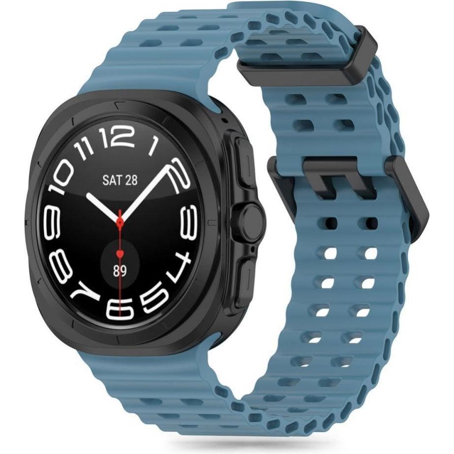 Tech-Protect IconBand Pro Strap for Samsung Galaxy Watch Ultra (47MM) - Navy Blue (TPU, Galaxy Watch Ultra), Uhrenarmban...
