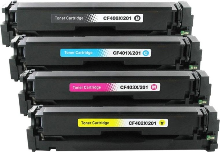 Actual product image Hermex Compatible Toner XL for MFP M281fdw (M, Y, C, FC)