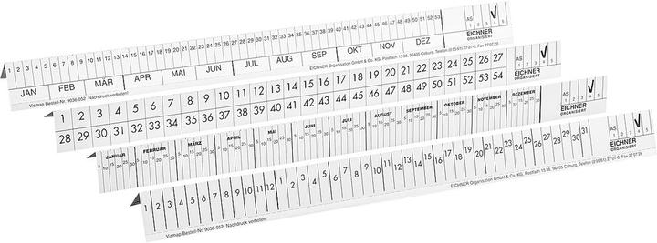 Produktbild Eichner 100 Beschriftungsschilder für Hängeregister weiss
