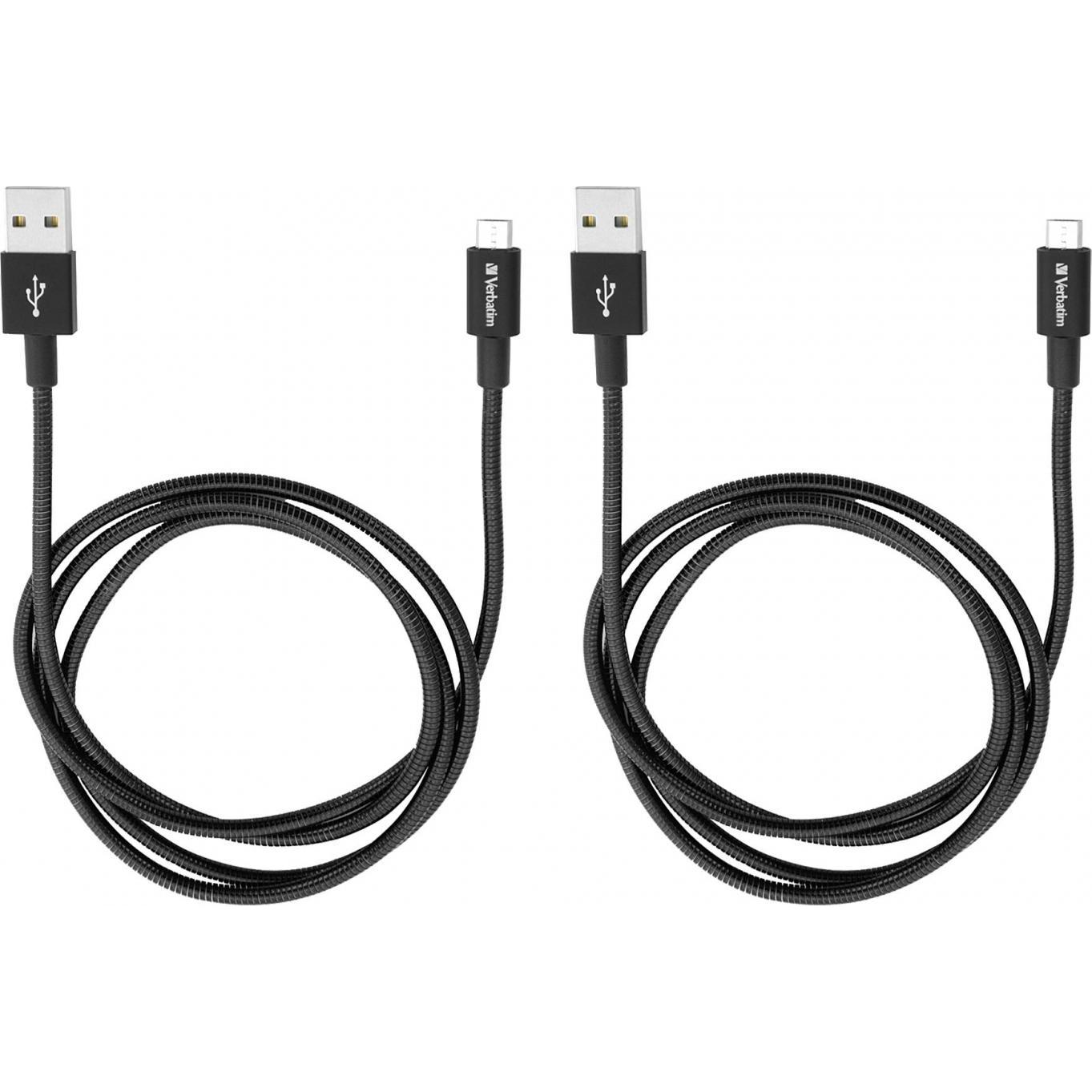 Thumbnail - Verbatim Micro B USB Cable Sync & Charge (1 m, USB 2.0), USB Kabel
