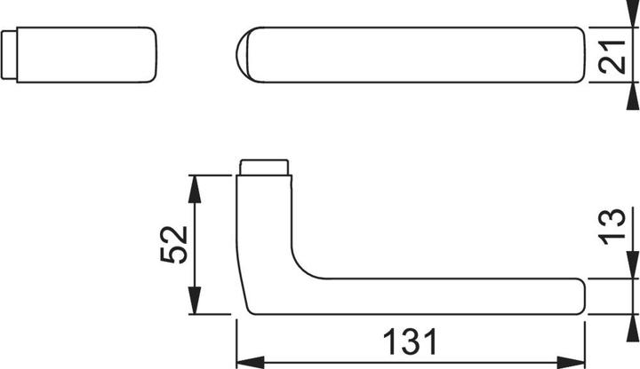 Productafbeelding Hoppe Kruk E1643Z Dallas (Deurgreep)
