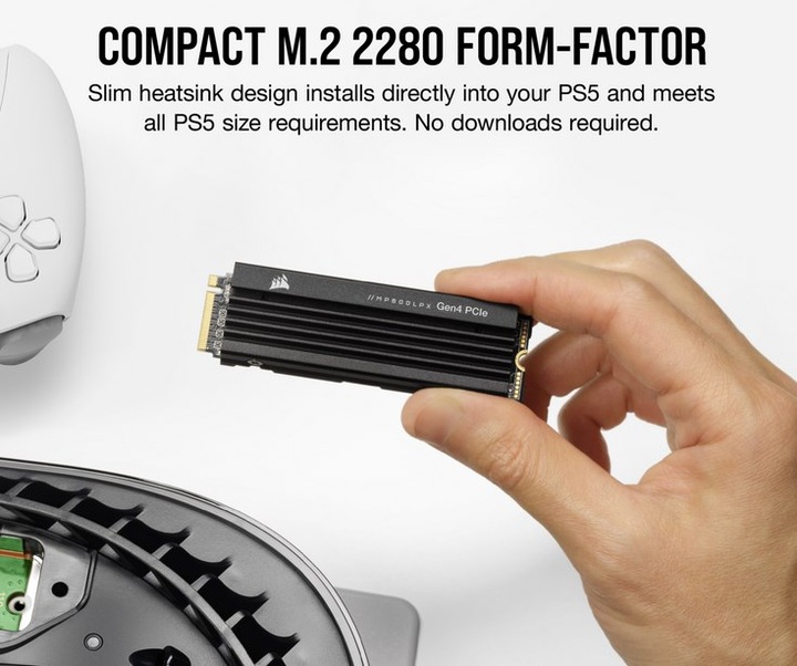 Produktbild Corsair MP600 PRO LPX (500 GB, M.2 2280)