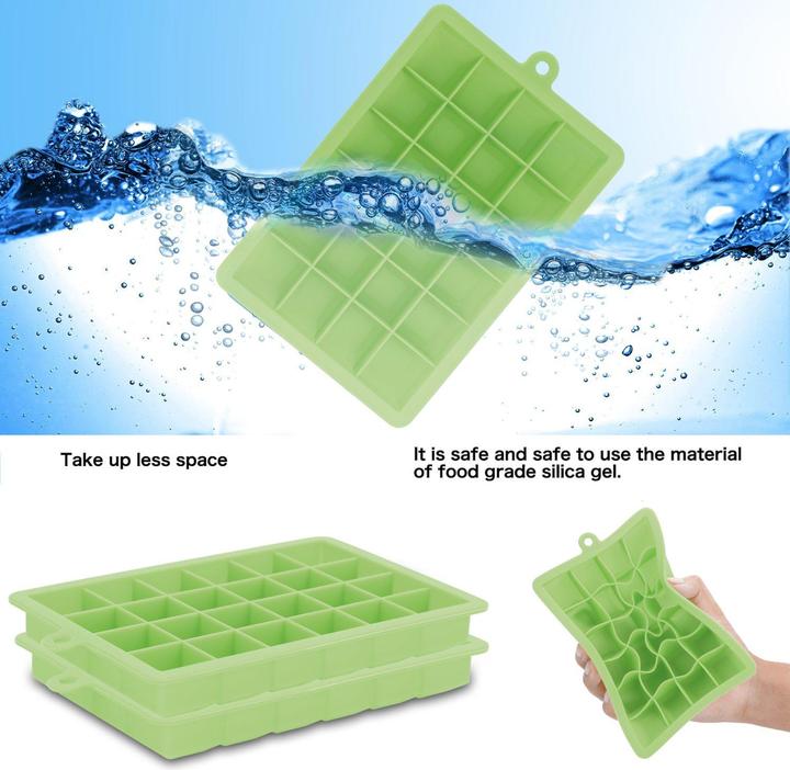 Actual product image Intirilife 2x ice cube moulds set of 2 à 24 compartments